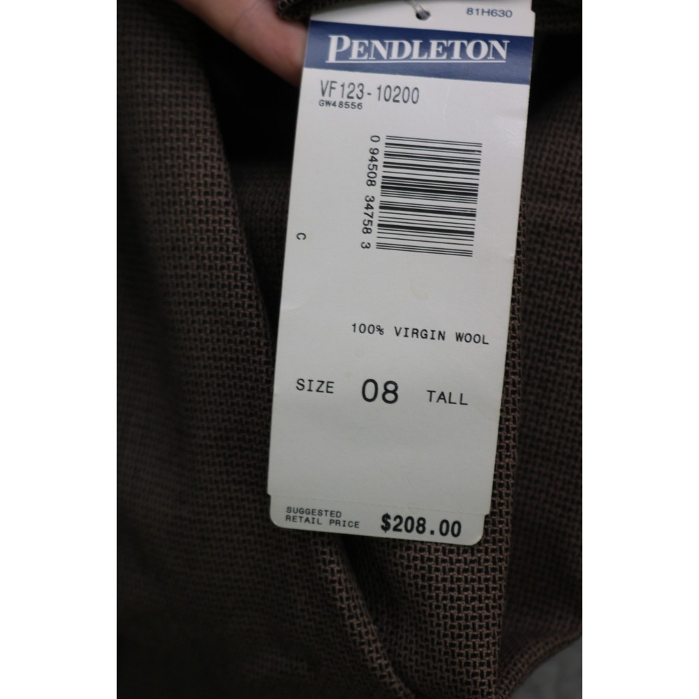 Pendleton Women's 100% Virgin Wool Button Up Long Blazer-8/T-NWT-Business-Office - Picture 10 of 13